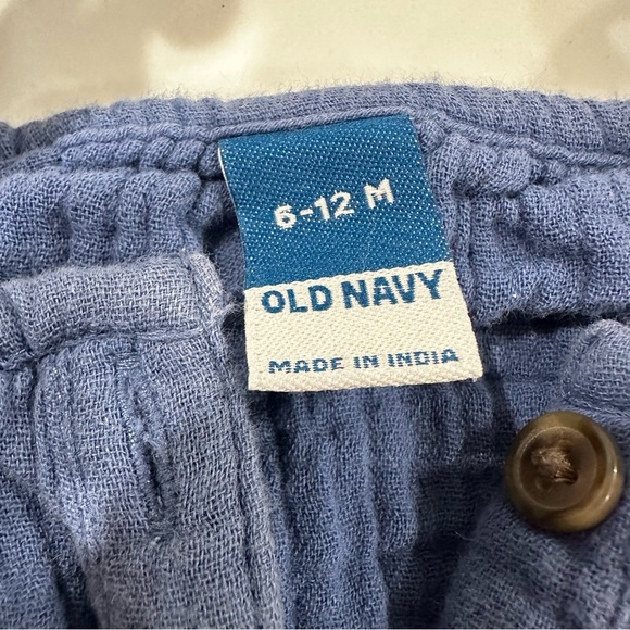 EUC: Sleeveless Button-Front Dress and Bloomer Shorts Set | 6-12 - Picture 4 of 5